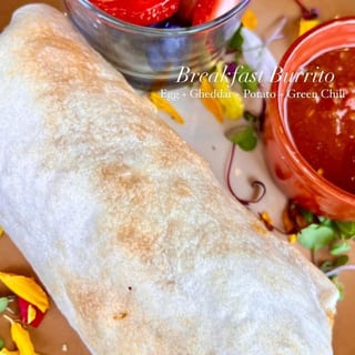 Egg, Cheese & Potato Breakfast Burrito