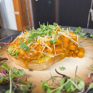 Spicy Chickpea Avocado Toast