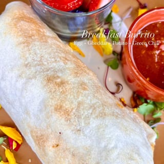 Egg, Cheese & Potato Breakfast Burrito